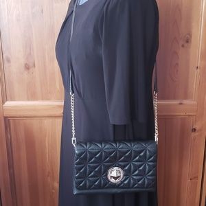 Kate Spade Astor Court Quilted Black Leather